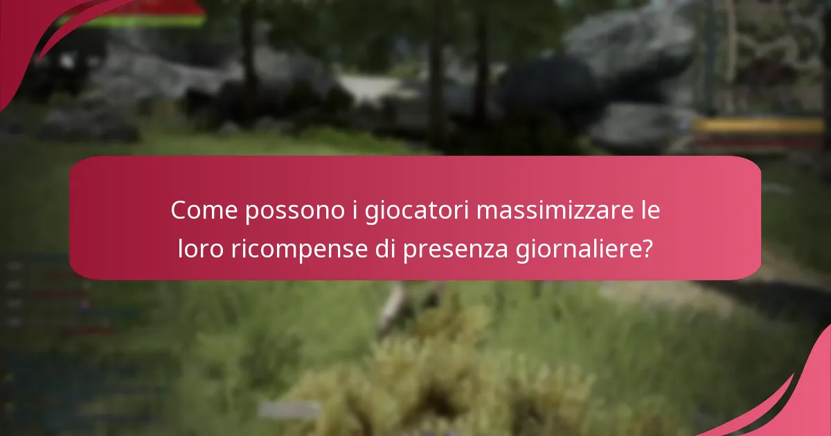 Quali eventi speciali influenzano le ricompense di presenza giornaliere?