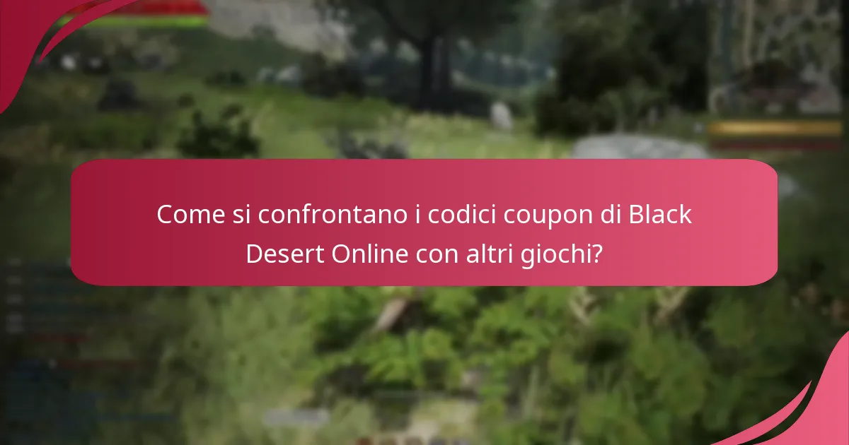 Qual è il feedback della comunità sui codici coupon di Black Desert Online?