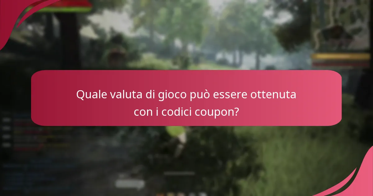 Quali premi in oggetti possono essere reclamati con i codici coupon?