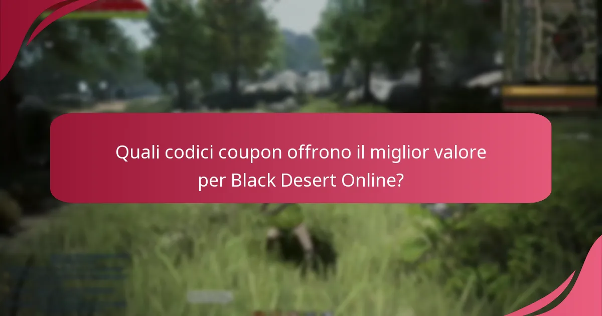 Quali sono le opzioni di accessibilità per ottenere i codici coupon di Black Desert Online?